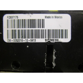 Siemens FD63T175 Circuit Breaker - Used
