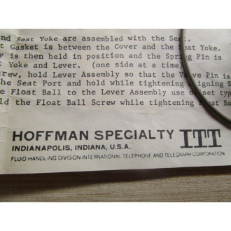 Hoffman Specialty Thermostat Assembly 36-12653 - New No Box