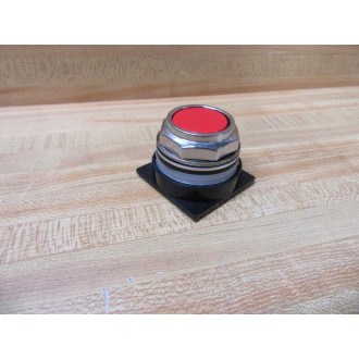 General Electric CR104PBG91R1 Red Pushbutton GE WO Contact Block - New No Box