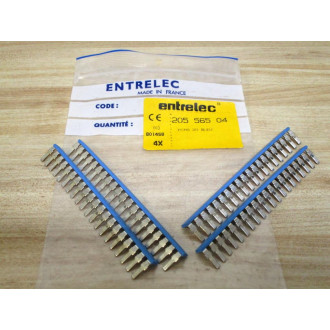 Entrelec 205-565-04 Terminal Block Jumper Bar 20556504 (Pack of 4)