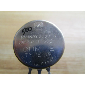 Ohmite RV4NAYSD501A Potentiometer - New No Box