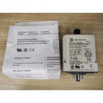 Square D 9050-JCK27V20 Time Delay Relay 9050JCK27V20 - New No Box