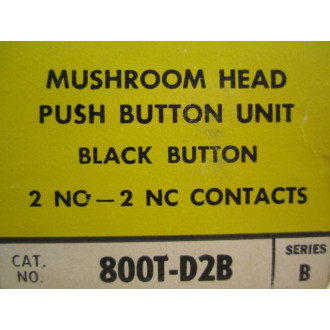 Allen Bradley 800T-D2B Pushbutton Switch Old Style