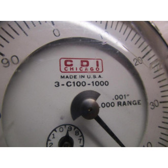 CDI Chicago 3-C100-1000 Dial Indicator - Used