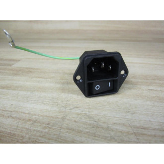 KEB 10A 250V Rocker Switch With Power Connector WCable - New No Box