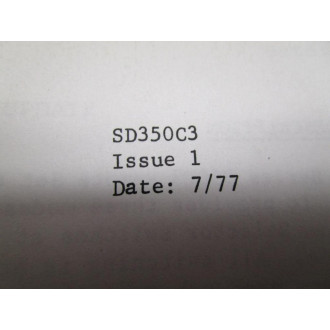 Moore SD350C3 Instruction Manual For Model 350C3 - Used
