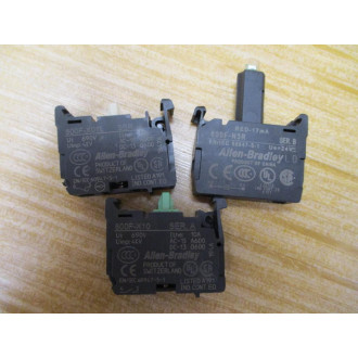 Allen Bradley 800FM-LMP44E3PN3RX11L Illum. PushPull Button Kit Overstock