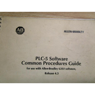 Allen Bradley 1785-TSJ50 Software Procedures Guide