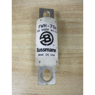 Bussmann FWH-70A Buss 70A High Speed Fuse FWH70A - Used