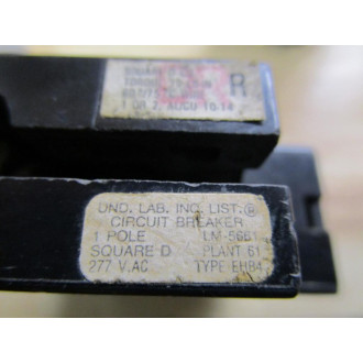 Square D LM-5661 Circuit Breaker Type EHB4 20A 1 Pole - Used