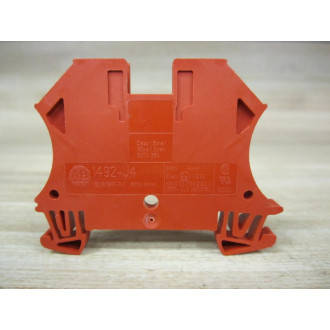 Allen Bradley 1492-J4 Block 1492J4 1492-J4-R, Red (Pack of 10) - New No Box
