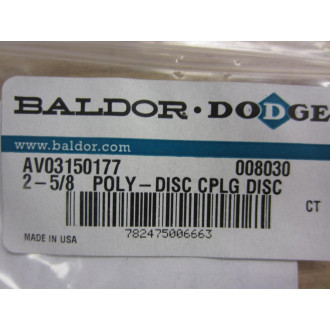 Baldor AV03150177 Coupling Disc 008030