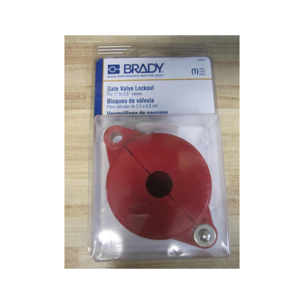 Brady 103535 Gate Valve Lockout