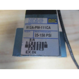 Mac Valves PME-111CAAA Valve PME111CAAA On 912A-PM-111CA - Used