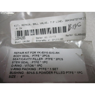 Generic 384340TEF4KIT Ball Valve Repair Kit