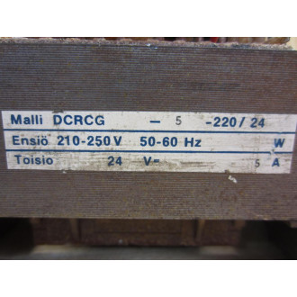 Michael Riedel DCRCG-5-22024 Transformer DCRCG522024 - Used