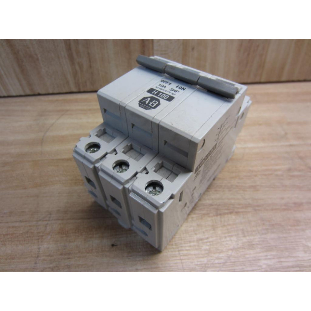 Allen Bradley 1492-CB3-H100 Circuit Breaker 1492CB3HH100 - Used