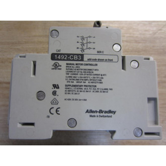 Allen Bradley 1492-CB3-H100 Circuit Breaker 1492CB3HH100 - Used