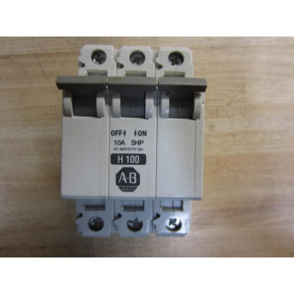 Allen Bradley 1492-CB3-H100 Circuit Breaker 1492CB3HH100 - Used