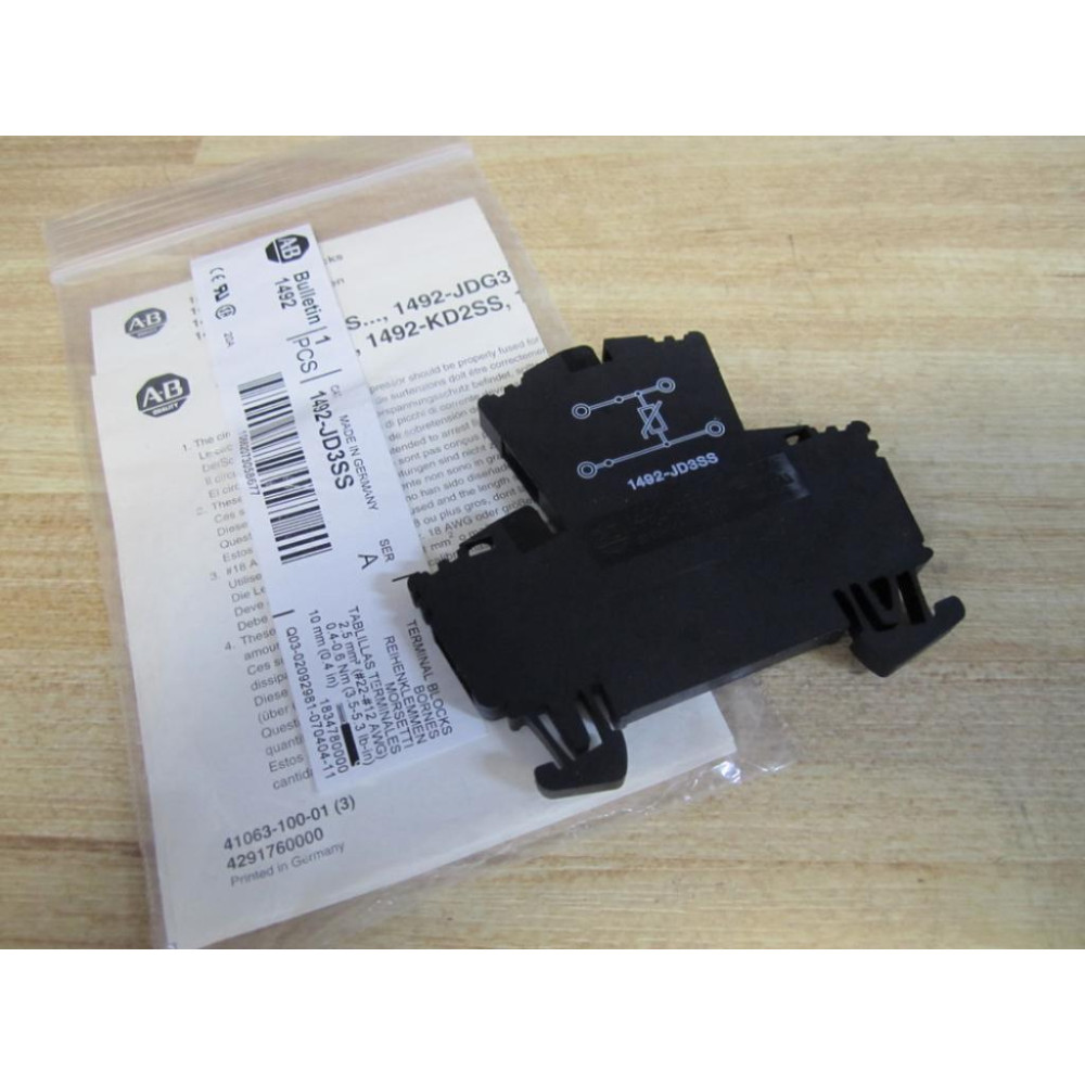 Allen Bradley 1492-JD3SS Terminal Block  1492JD3SS (Pack of 10)