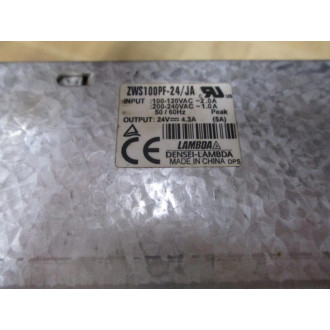 TDK- Lambda ZWS100PF-24JA Power Supply ZWS100PF24JA - Used