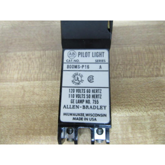 Allen Bradley 800MS-P16 Red Pilot Light 800MSP16
