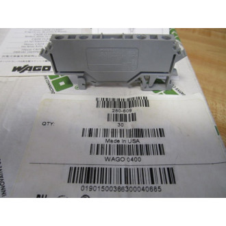 Wago 280-609 4 Conductor Terminal Block 280609 (Pack of 100)