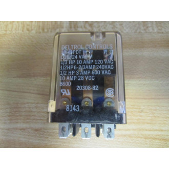 Deltrol Controls 1663PDT Relay 20308-82 - Used
