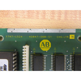 Allen Bradley 40847-068-51 SLC500 502 CPU 1747-L524 Chg Ltr H *Board Only* - Used