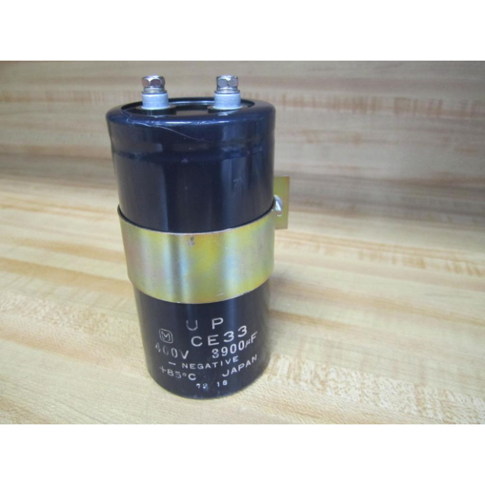 M CE33 Capacitor UPCE33 3900uF 400V wBracket - Used