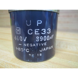 M CE33 Capacitor UPCE33 3900uF 400V wBracket - Used