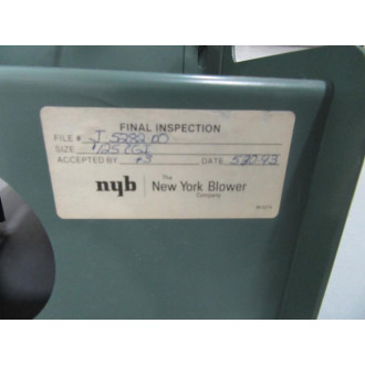 New York Blower JO5282 Compact 6T Fan Size 125 No Motor - New No Box