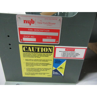 New York Blower JO5282 Compact 6T Fan Size 125 No Motor - New No Box