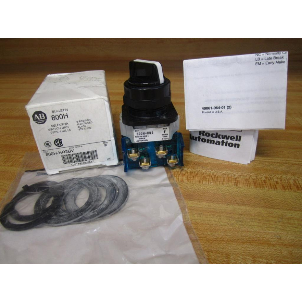 Allen Bradley 800H-HR2BV Selector Switch 800HHR2BV Series F