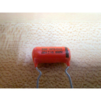 SBE 6PS-D10 Capacitor 6PSD10 .001 600V (Pack of 10) - New No Box