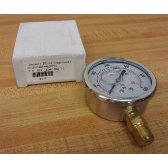 Dynamic Fluid CF1P-040A Gauge CF1P040A 0-600PSI