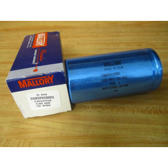 Mallory CG832U100G1 Capacitor 8300 MFD 100 VDC