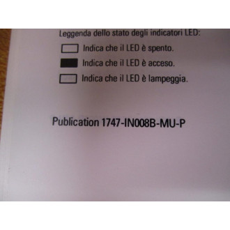 Allen Bradley 40072-092-01 SLC500 Instructions 40072-092-01(B) - Used