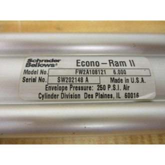 Schrader Bellows FW2A108121-6.00 Cylinder FW2A108121600 - New No Box