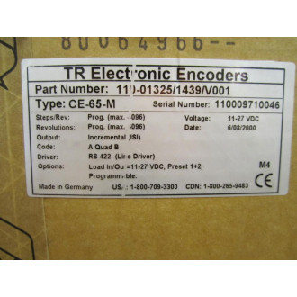 TR Electronic Encoders 110-013251439V001 Encoder