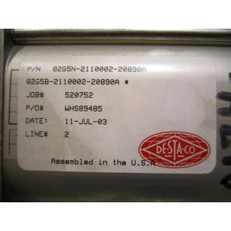 De-Sta-Co 82G5N-2110002-20890A Clamp - New No Box