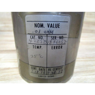 Leeds And Northrup Company 4222-B Resistor 4222B - Used