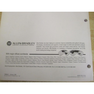 Allen Bradley 1746-HSCE User Manual 1746HSCE Owners Manual - Used