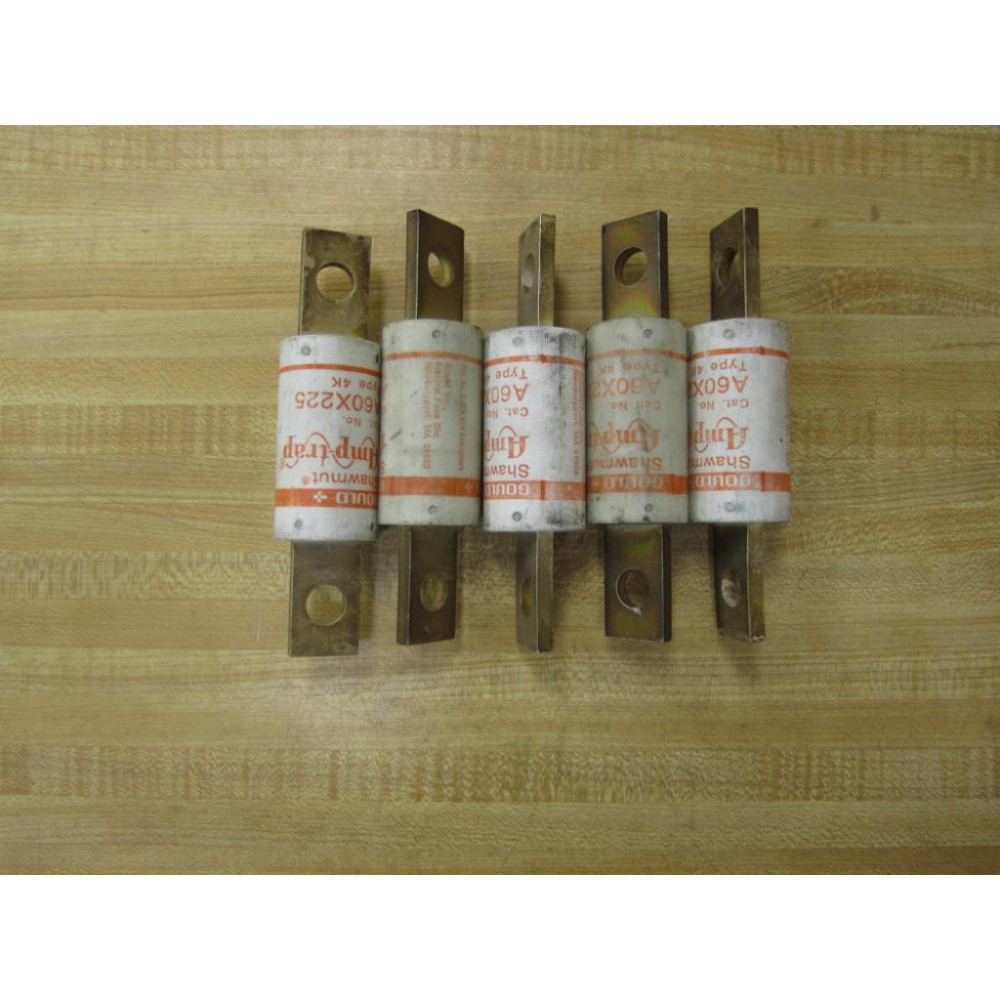 Gould Shawmut Ferraz Trionic A60X225 Fuse Amp-trap (Pack of 5) - New No Box