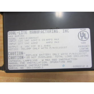 Dual Lite N4X14I 480SAT Emergency Lighting Unit