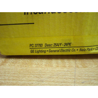 General Electric 25AY-24PK Yellow Bulbs 37793 CAN NOT SELL (Pack of 2)