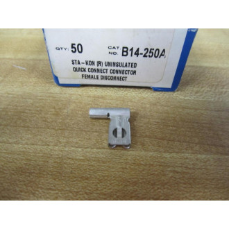 Thomas & Betts B14-250A Uninsulated Conector B14250A (Pack of 50)