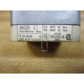 Fuji Electric AH30-VG Push Button Command Switch AH30VG - Used