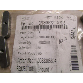 GPCE068220-00098 Key (Pack of 4)