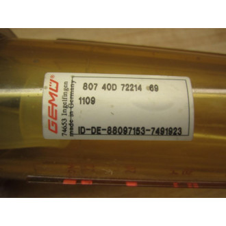 GEMU 807-40D-72214-69-1109 Inline Flow Meter - Used